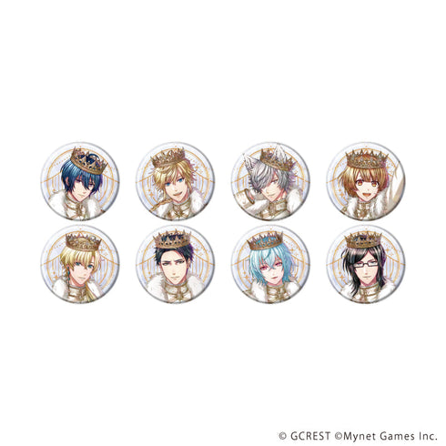 『夢王国と眠れる100人の王子様』ホログラム缶バッジ(57mm)08/コンプリートセット(全8種)(公式イラスト)